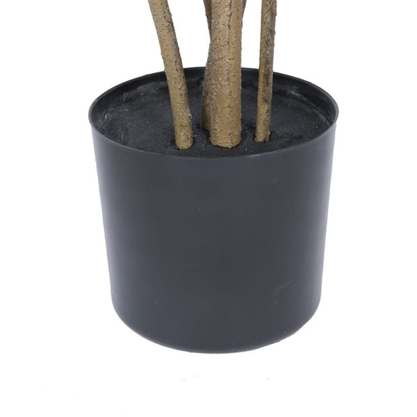 Vickerman 5-ft Artificial Green Potted Cotinus Coggygria Tree