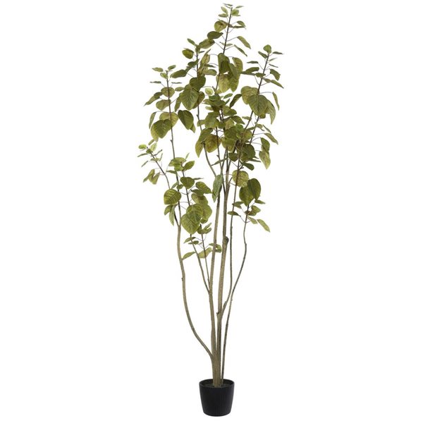Vickerman 5-ft Artificial Green Potted Cotinus Coggygria Tree