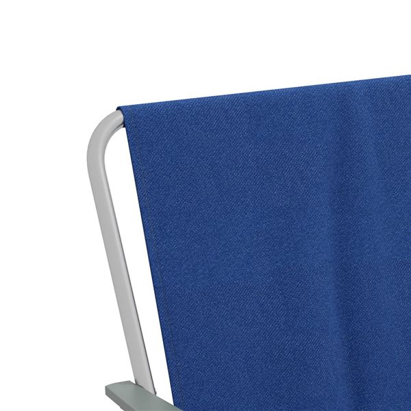 Outsunny Folding Patio Camping Chairs Set with Armrest - Blue
