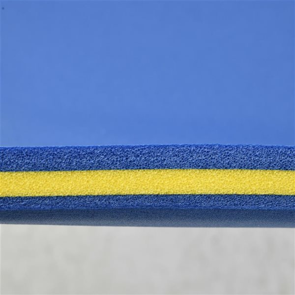 Tapis récréatif flottant enroulable Soozier pour piscine, 6,5 x 2 pi, bleu