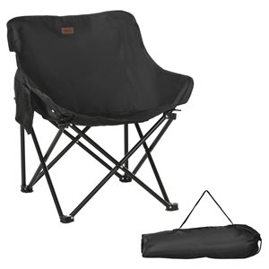 Chaise de camping légère Outsunny pour adultes avec sac de transport et poche latérale