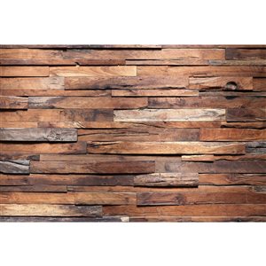 Dimex Wooden Wall Unpasted Mural - 12-ft 3-in W x 8-ft 2-in H