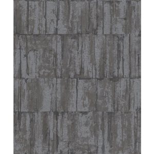 Advantage Buck 20.9-in W x 33-ft L Charcoal Abstract Industrial Design Unpasted 3D Wallpaper - Covers 57.5 ft²