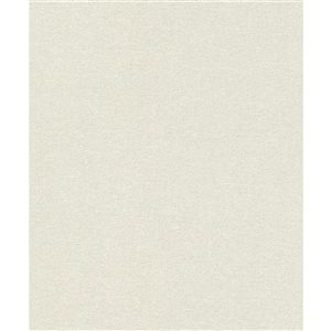 Papier peint 3D non encollé Dale Advantage 20,9 po l. x 33 pi L. texture béton blanc/argent, couvre 57,5 pi²