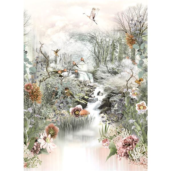 Komar Fable Unpasted Mural - 6-ft W x 8-ft 4-in H