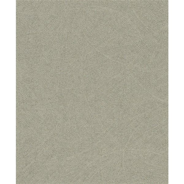 Advantage Blain 20.9-in W x 33-ft L Pewter Solid Textured Unpasted 3D Wallpaper - Covers 57.5 ft²