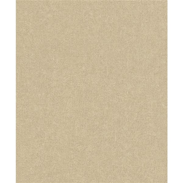 Papier peint 3D non encollé Dale Advantage 20,9 po l. x 33 pi L. texture béton doré/taupe, couvre 57,5 pi²