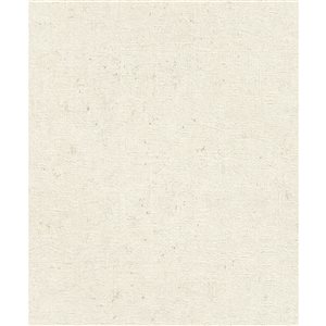 Papier peint 3D non encollé texturé Cain Advantage riz blanc 20,9 po l. x 33 pi L., couvre 57,5 pi²