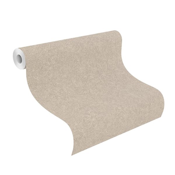 Papier peint 3D non encollé Dale Advantage 20,9 po l. x 33 pi L. texture béton gris pâle/étain, couvre 57,5 pi²