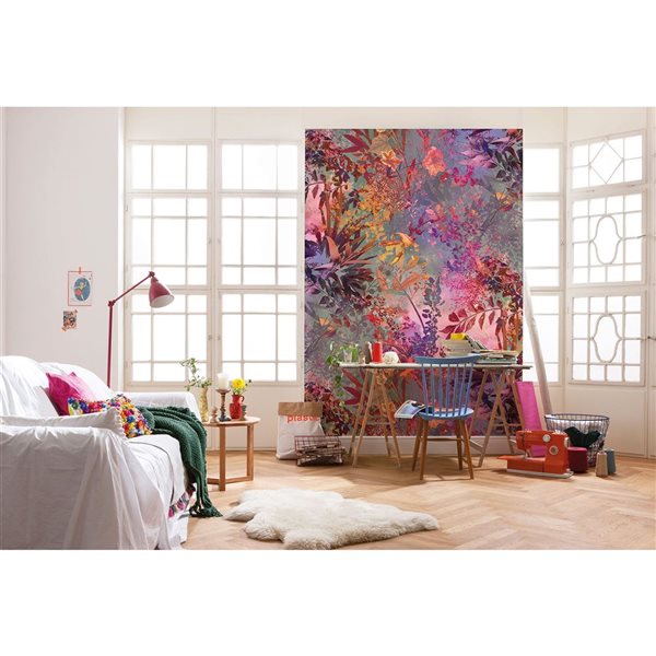 Komar Wild Garden Unpasted Mural - 6-ft W x 8-ft 4-in H