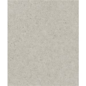 Papier peint 3D non encollé texturé Cain Advantage gris clair 20,9 po l. x 33 pi L., couvre 57,5 pi²