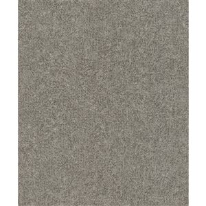 Papier peint 3D non encollé Dale Advantage 20,9 po l. x 33 pi L. texture béton gris foncé, couvre 57,5 pi²