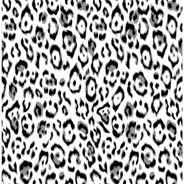 Papier peint autocollant Marlowe de NuWallpaper 20,5 po l. x 18 pi L. noir/blanc motif léopard, couvre 30,75 pi²