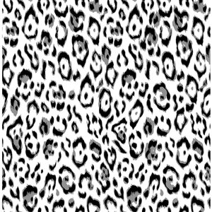 Papier peint autocollant Marlowe de NuWallpaper 20,5 po l. x 18 pi L. noir/blanc motif léopard, couvre 30,75 pi²