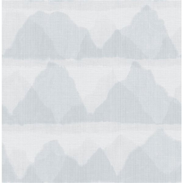 Papier peint autocollant en bandes Sommet bleu de NuWallpaper 20,5 po l. x 18 pi L., couvre 30,75 pi²