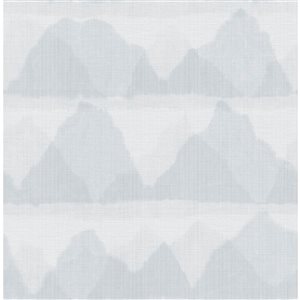 NuWallpaper 20.5-in W x 18-ft L Blue Mountain Peak Peel and Stick String Wallpaper - Covers 30.75 ft²