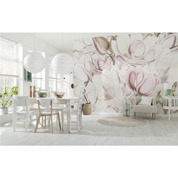 Komar Petals Mural 12-ft 1-in x 8-ft 2-in