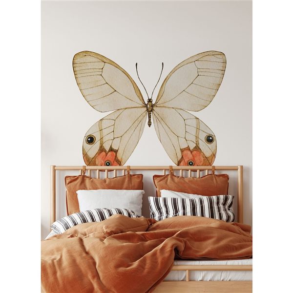 Décalque mural Papillon de WallPops pour tête de lit 35 po x 45 po