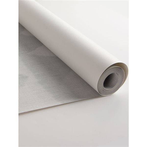 Papier peint autocollant en bandes Sommet gris de NuWallpaper 20,5 po l. x 18 pi L., couvre 30,75 pi²