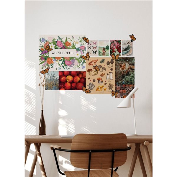 WallPops Cottage-Core Collage Wall Decals 28-in x 42-in