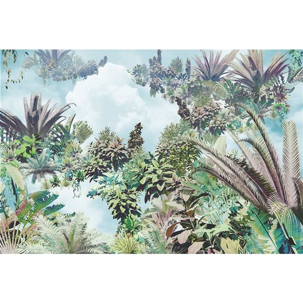 Komar Tropical Heaven Mural 12-ft 1-in x 8-ft 2-in