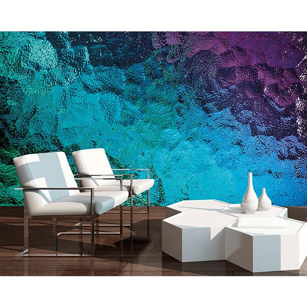 ohpopsi Colored Glass Mural 9-ft 10-in x 7-ft 10-in