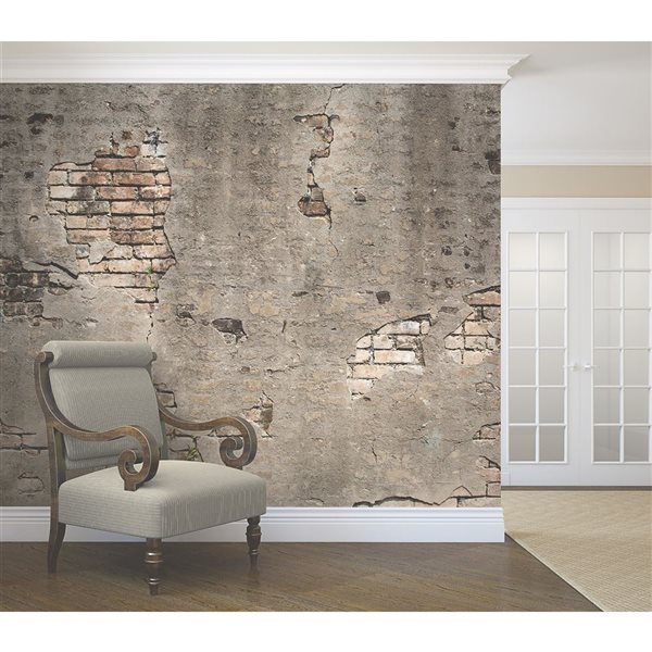 Wall Rogues Broken Concrete Mural 9-ft 10-in x 7-ft 10-in