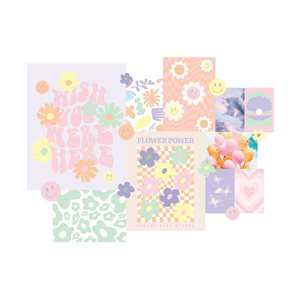 Décalques muraux collage floral de WallPops 30 po x 40 po