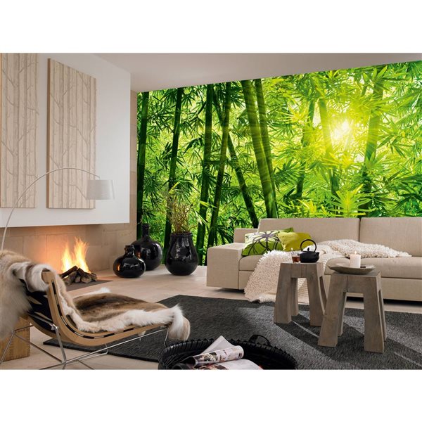 Wizard & Genius Bamboo Forest Mural 12-ft x 8-ft 4-in