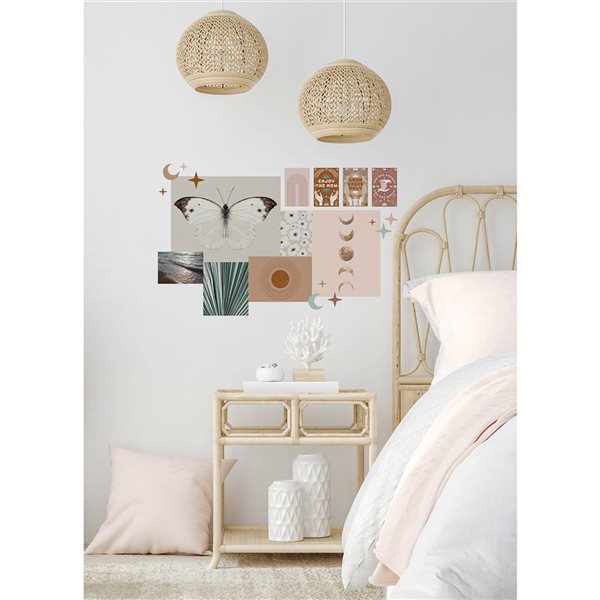 Décalques muraux bohème Mystique de WallPops 29 po x 45 po