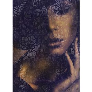 Komar Lace Mural 6-ft x 8-ft 2-in