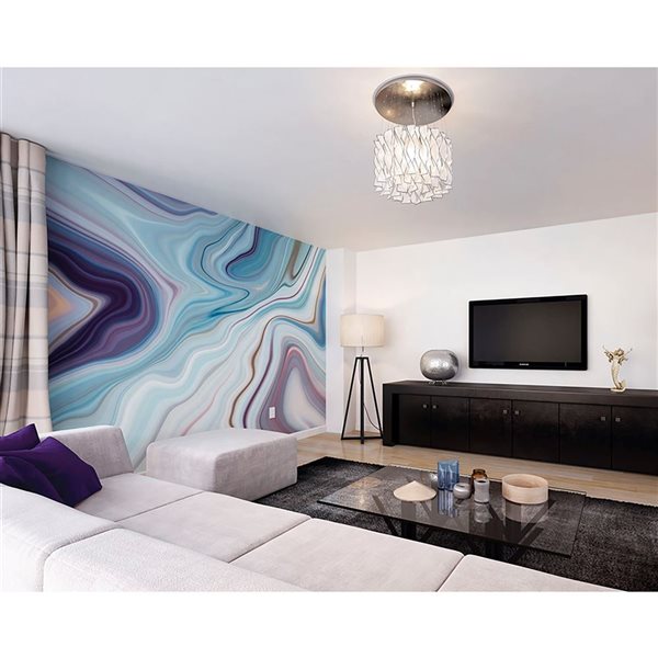 ohpopsi Marbled Ink Mural 9-ft 10-in x 7-ft 10-in