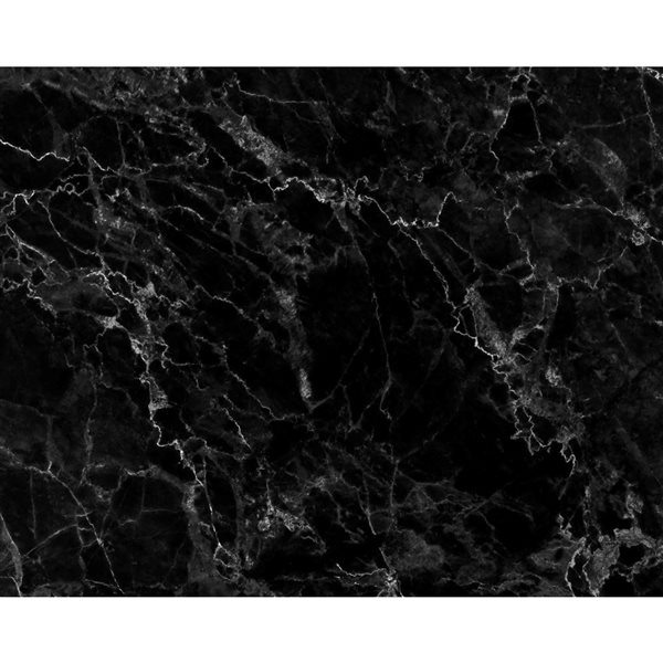 ohpopsi Black Marble Mural 9-ft 10-in x 7-ft 10-in