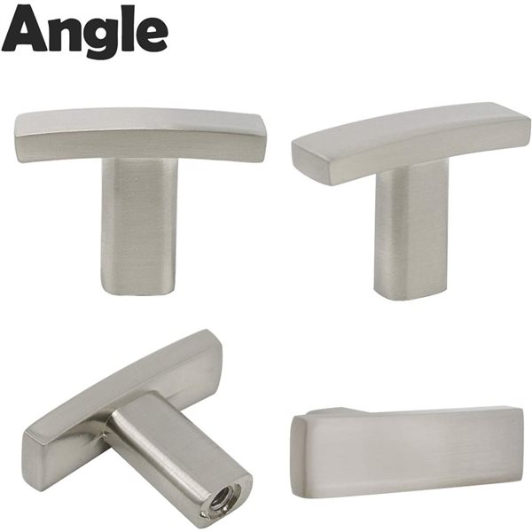 Plumbing N Parts 1.2-in W Brushed Nickel Stainless Steel T-Shape