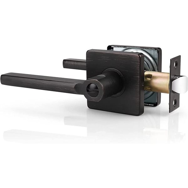Plumbing N Parts 5-in W Oil-Rubbed Bronze Interior Door Handle w/ Thumb-Turn Lock PNP-36486 | RONA