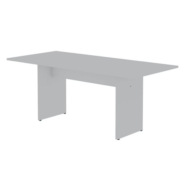 Manhattan Comfort Nomad 32.48 W x 67.91-in L White Composite Modern Dining Table