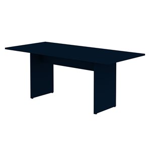 Manhattan Comfort Nomad 32.48 W x 67.91-in L Midnight Blue Composite Modern Rectangular Dining Table