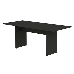 Table de salle à manger rectangulaire moderne Nomad Manhattan Comfort Nomad en MDF gris 32,48  l. x 67,91 po L.