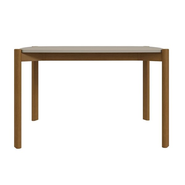 Table de salle à manger Gales Manhattan Comfort 35,43 l. x 47,24 po L. grège brun avec pieds en bois massif