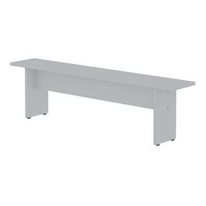 Manhattan Comfort NoMad 67.91-in White Modern Dining Bench