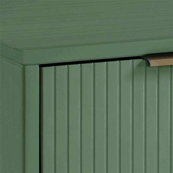 Manhattan Comfort Granville 55.07-in Modern Sideboard with 3 Full Extension Drawers in Sage Green