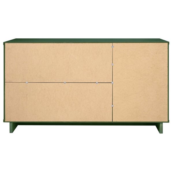 Manhattan Comfort Granville 55.07-in Modern Sideboard with 3 Full Extension Drawers in Sage Green