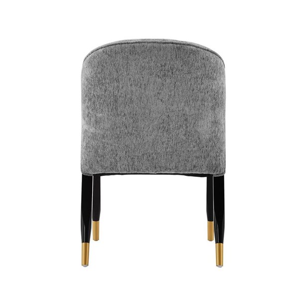 Manhattan Comfort Ola Set of 2 Grey Boucle Upholstered Dining Chair