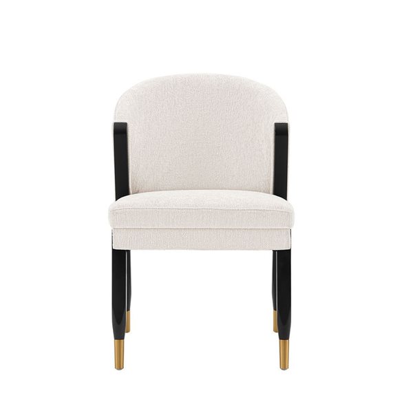 Manhattan Comfort Ola Cream Boucle Upholstered Dining Chair