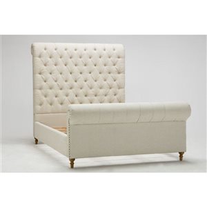 Manhattan Comfort Empire Cream Full Bed