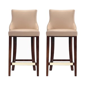 Ensemble de 2 tabourets de bar Shubert Manhattan Comfort rembourré en similicuir