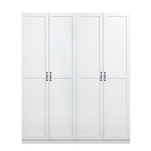 Manhattan Comfort Hopkins Set of 2 White Storage Closet 4.0