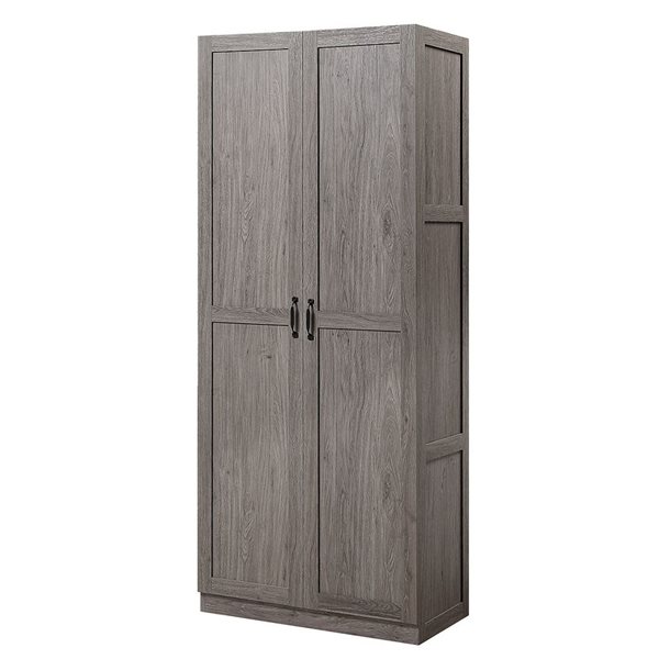 Manhattan Comfort Hopkins Grey Modern Storage Closet