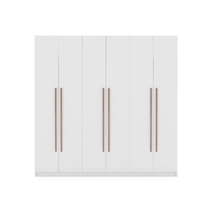 Manhattan Comfort Gramercy White Modern Freestanding Wardrobe Armoire Closet