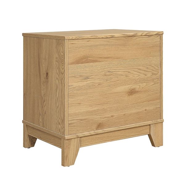 Manhattan Comfort Sheridan Nature Modern Cane Nightstand